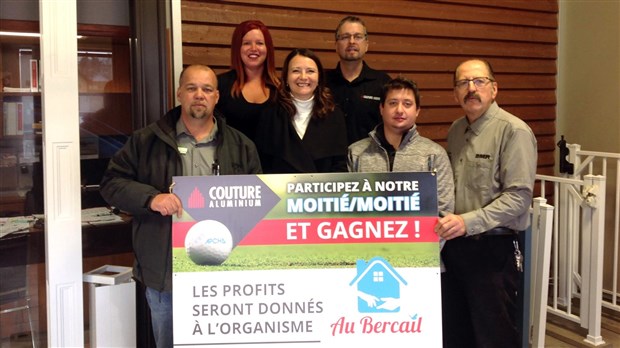 Le Bercail reçoit 800 $ de Couture Aluminium et BMR