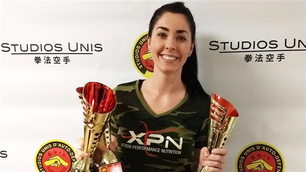 Vanessa Drouin s'illustre lors de la compétition provinciale des Studios Unis