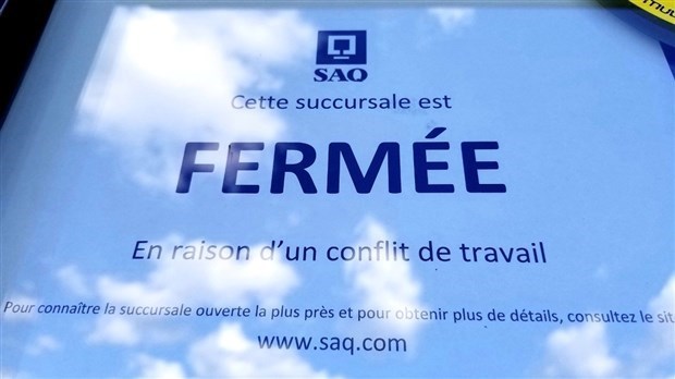 Les succursales de la SAQ seront encore fermées ce jeudi