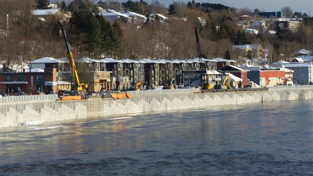 La première phase des travaux du mur de soutènement tire à sa fin