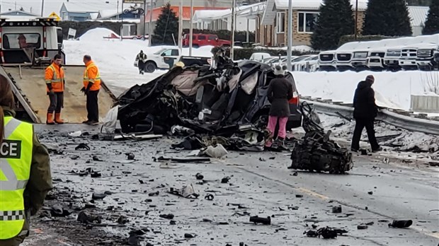 Accident à East Broughton : La vie d'un automobiliste tient à un fil