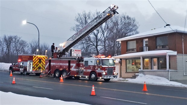 EN BREF | Feu de cheminée à la boucherie Gaston Giguère à Beauceville