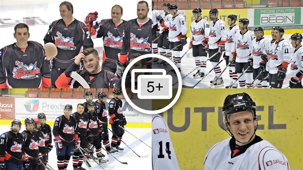 Une avance de 8 buts pour les anciens Garaga face aux chefs d'entreprises de la Beauce