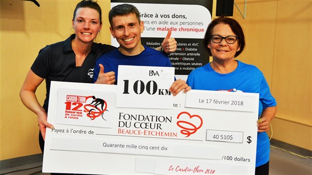 Cinquième édition du Cardio-thon à St-Georges : plus de 40 000 $ ont été récoltés