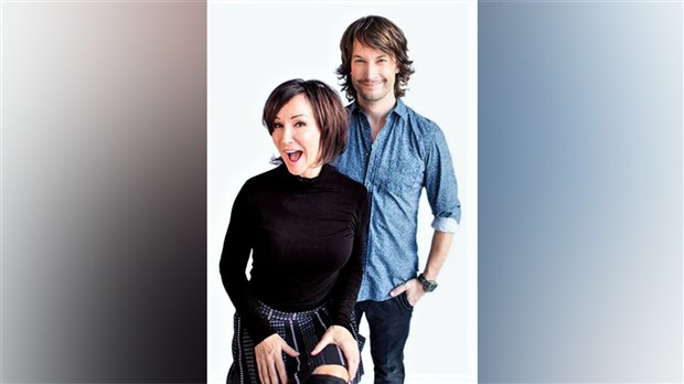 Josée Boudreault et Louis-Philippe Rivard de passage à Ste-Justine en avril 2018