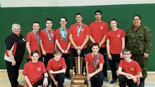 Le corps de cadets 619 termine premier au championnat de tir de zone Beauce