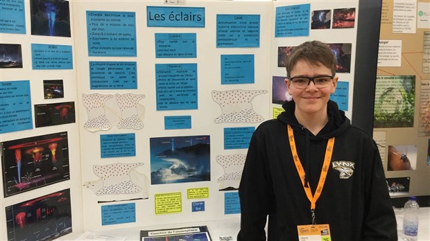 Charles Roy impressionne à la finale régionale d’Expo-Sciences.