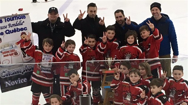 Hockey : les Castors de Pro-Lac Novice A champions à Passe-Rondelle