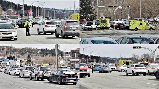 Un accident ralentit la circulation sur le boulevard Lacroix à St-Georges