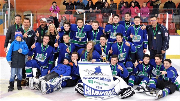 Les Lynx de la Haute-Beauce Bantam BB champions des qualifications régionales Desjardins
