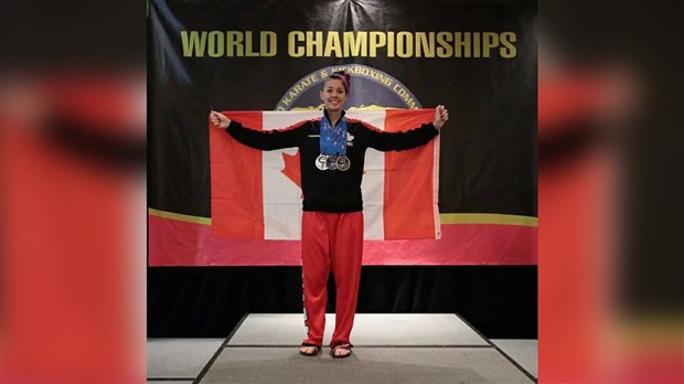 L’école Jésus-Marie a reçu Vanessa Drouin, championne du monde en karaté