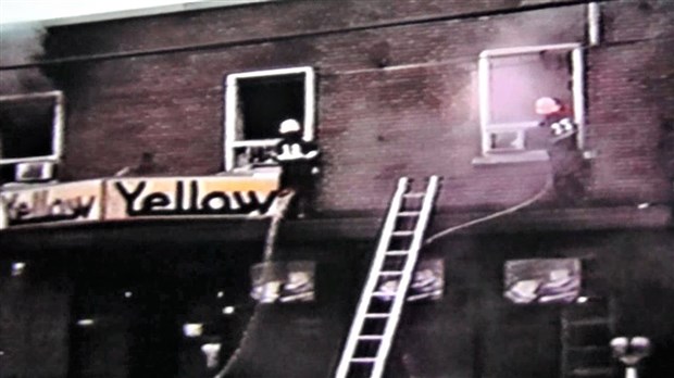 Normand DeLessard présente l'incendie chez Yellow, à St-Georges, en 1986
