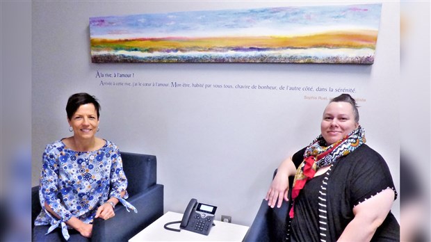 St-Georges : une toile pour agrémenter le salon des familles des gens en fin de vie