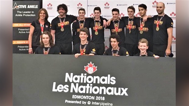 Les Condors de Chaudière-Appalaches sont champions nationaux en volleyball