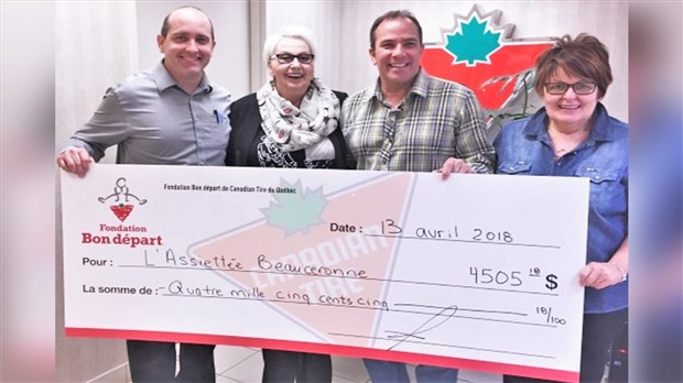 L'Assiettée beauceronne reçoit plus de 4 500 $ en dons pour l'achat de nourriture