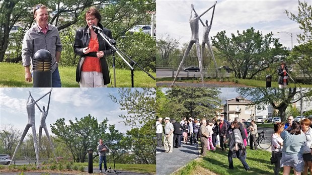 Dévoilement de la sculpture de l'artiste Paul Duval au parc Lacasse