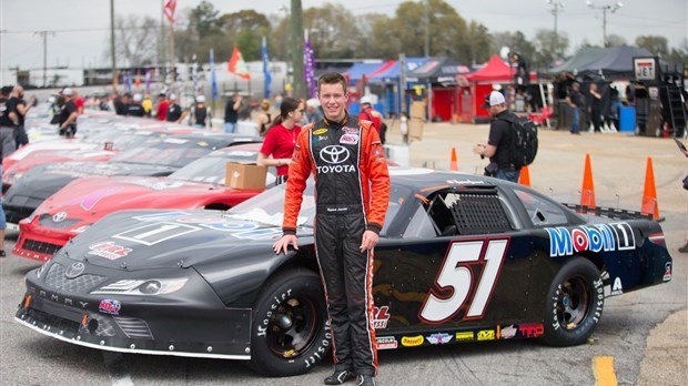 Raphaël Lessard en route pour le Anderson Motor Speedway