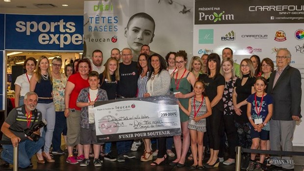 Une année record pour le Défi têtes rasées Leucan à Saint-Georges