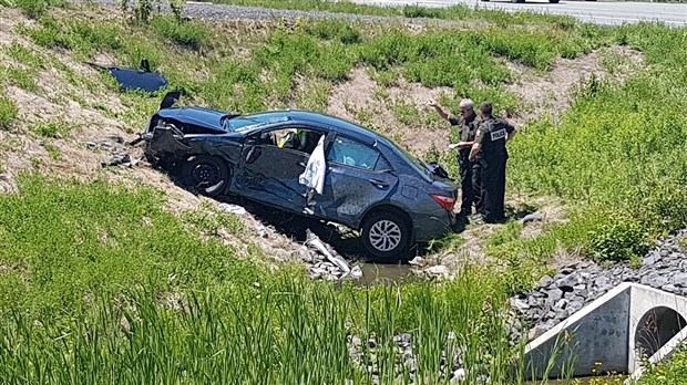 Un important accident est survenu à Notre-Dame-des-Pins