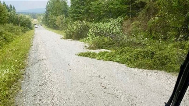 Photos des dégâts à St-Julien mercredi après-midi