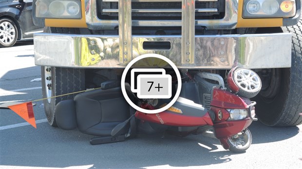 Un camion malaxeur fauche un homme en quadriporteur à St-Georges