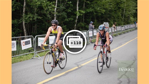 EN IMAGES : le triathlon du Lac-Poulin (partie vélo)