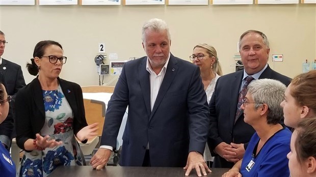 Philippe Couillard de passage en Beauce cet après-midi