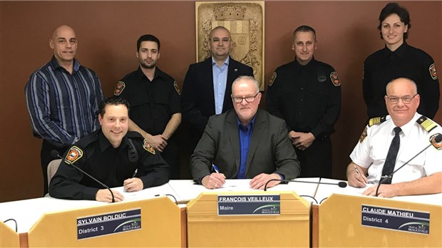 Une nouvelle convention collective pour les pompiers de Beauceville 