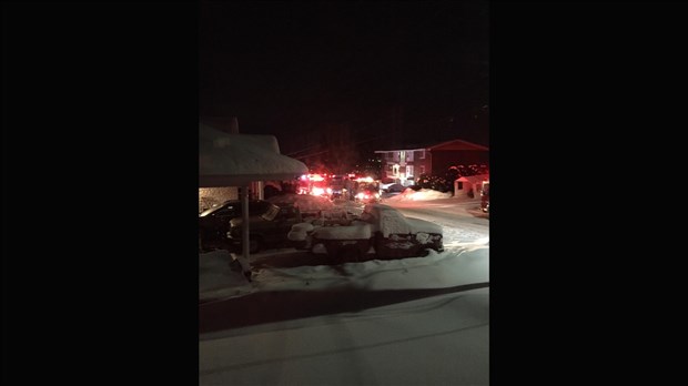 Intervention des pompiers dans la 139e rue à Saint-Georges