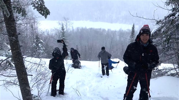 Les cadets en expédition dans la forêt de Ouareau 