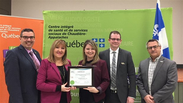 Le CISSS de Chaudière-Appalaches obtient la certification « Entreprise en santé - Élite » 