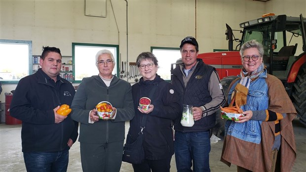 Une soixantaine de producteurs agricoles rassemblés pour défendre leur profession