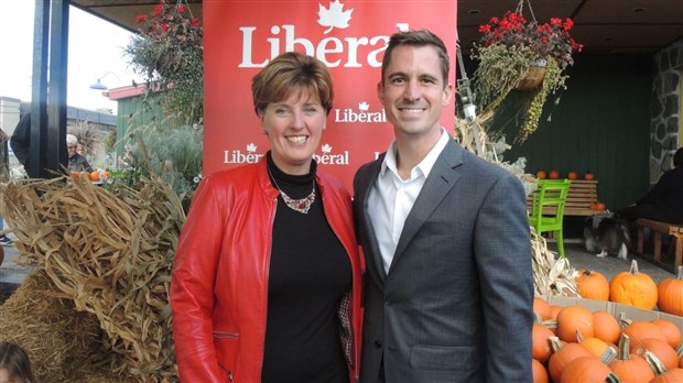 La candidate Marie-Claude Bibeau de passage en Beauce pour soutenir Adam Veilleux