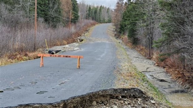 Saint-Simon-les-Mines durement touchée par les pluies diluviennes