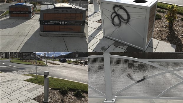 Du vandalisme sur la promenade Redmond