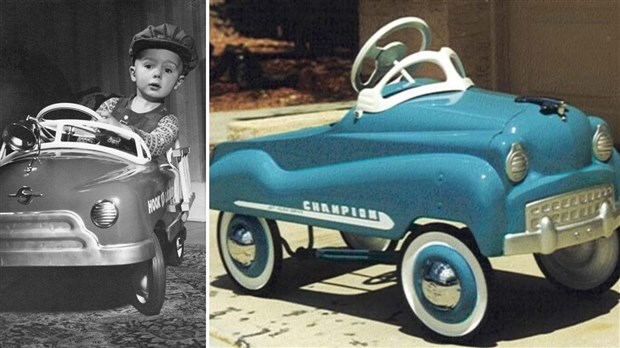 Normand DeLessard présente des souvenirs d'anciennes voitures pour enfants