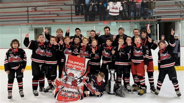 Une première bannière pour le Garaga pee-wee A!