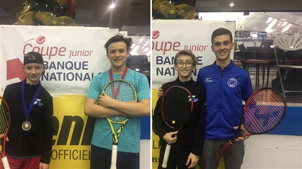 Trois médailles pour des joueurs de Tennis Beauce