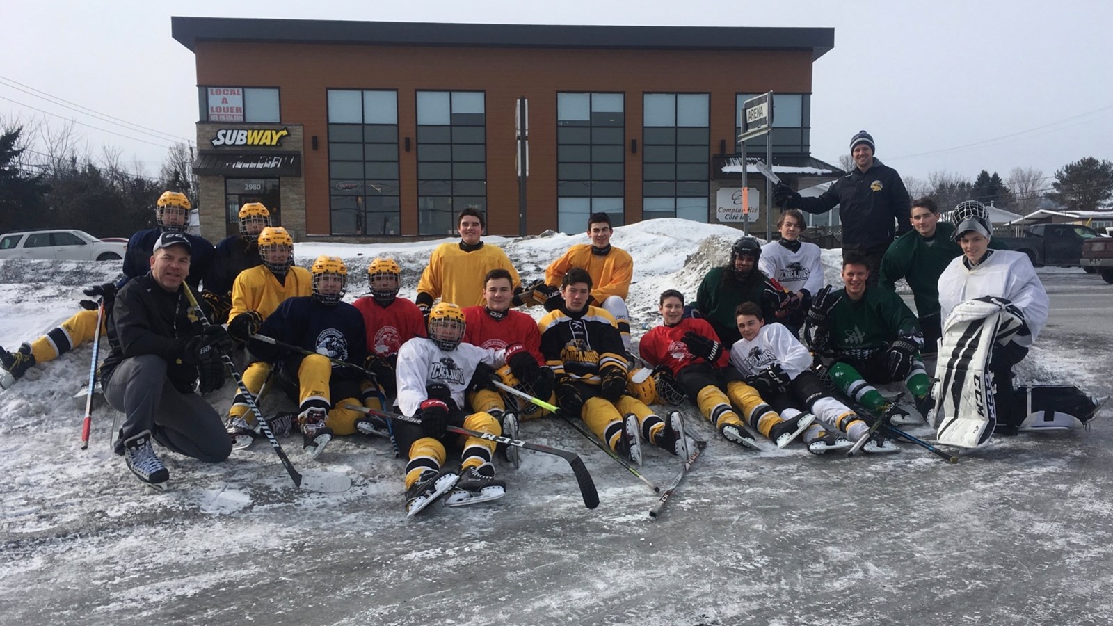 Incendie à l'aréna de SaintProsper solidarité envers les équipes