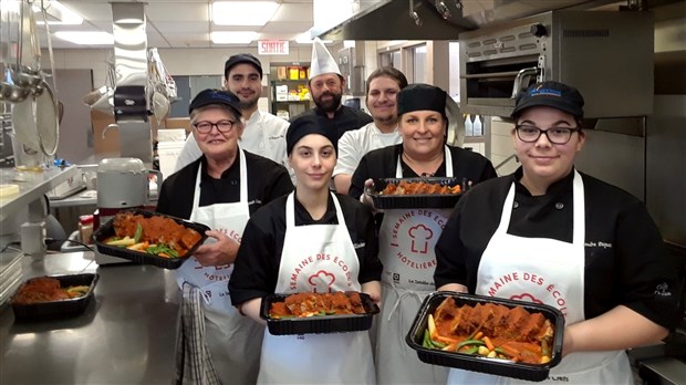 Le DEP en cuisine remet 2000 repas à Moisson Beauce
