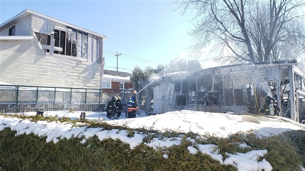 Un incendie sur la 14e rue Ouest à St-Georges
