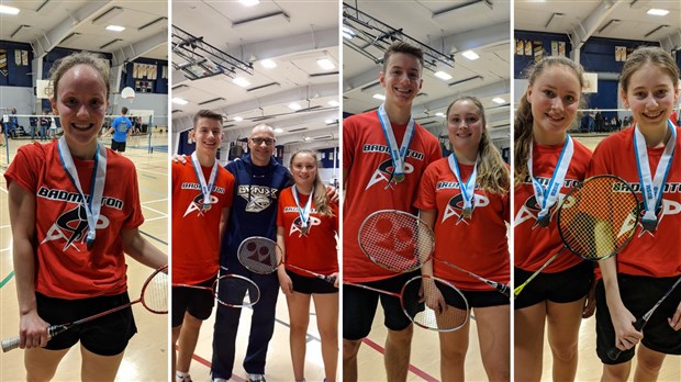 Sept athlètes des Lynx de retour du championnat régional de badminton