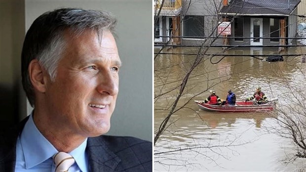 Maxime Bernier soutient les sinistrés des inondations