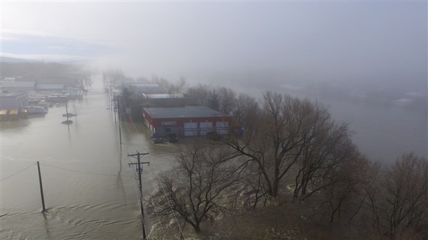Inondations Ste-Marie: photographies aériennes 