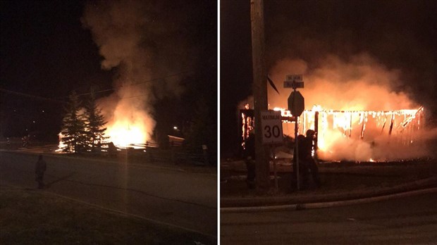 Un incendie dans un garage à Vallée-Jonction