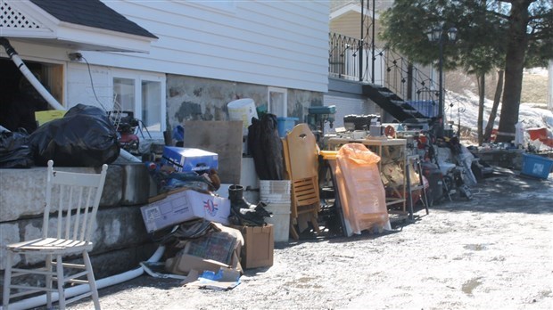 Cueillette des objets monstres pour les sinistrés de Beauceville