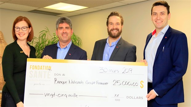 La Banque nationale remet 25 000 $ à la Fondation Santé Beauce-Etchemin 