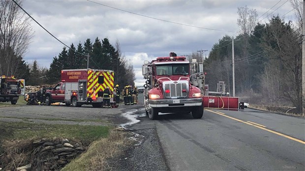 Un feu dans une résidence de la route Fraser 