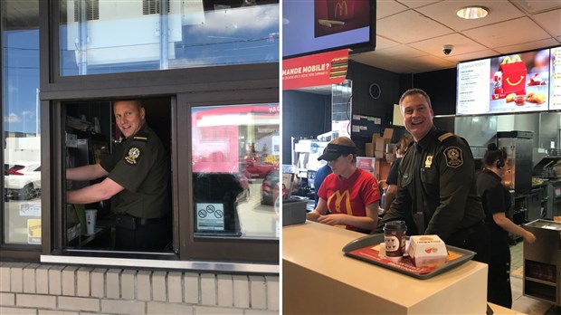 Participation des policiers de la SQ de Ste-Marie au Grand McDon 