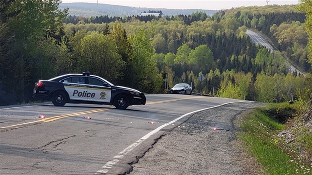 Un violent accident entre une moto et une auto sur la route 271